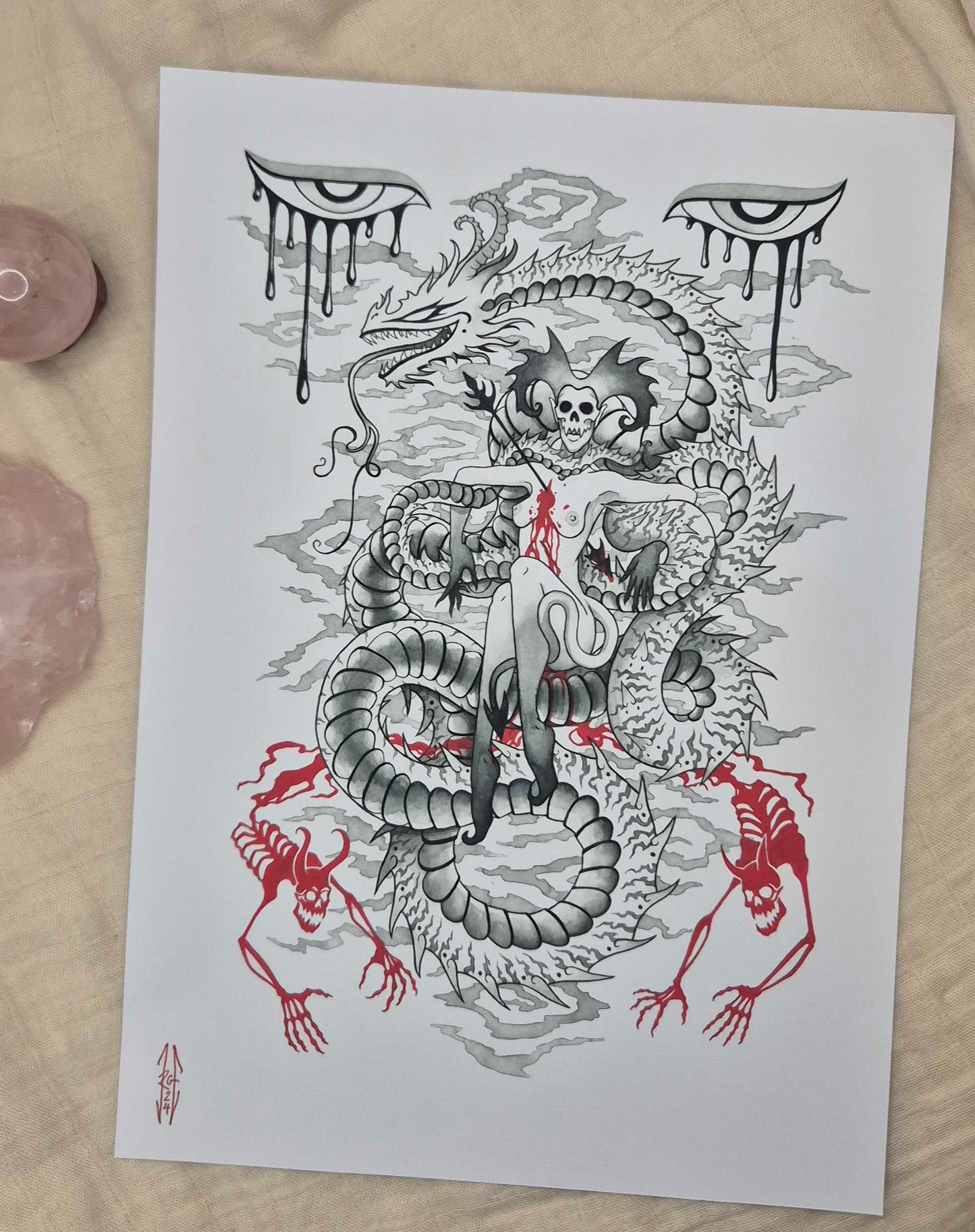 Support Network - Art Print by OsidaxInk