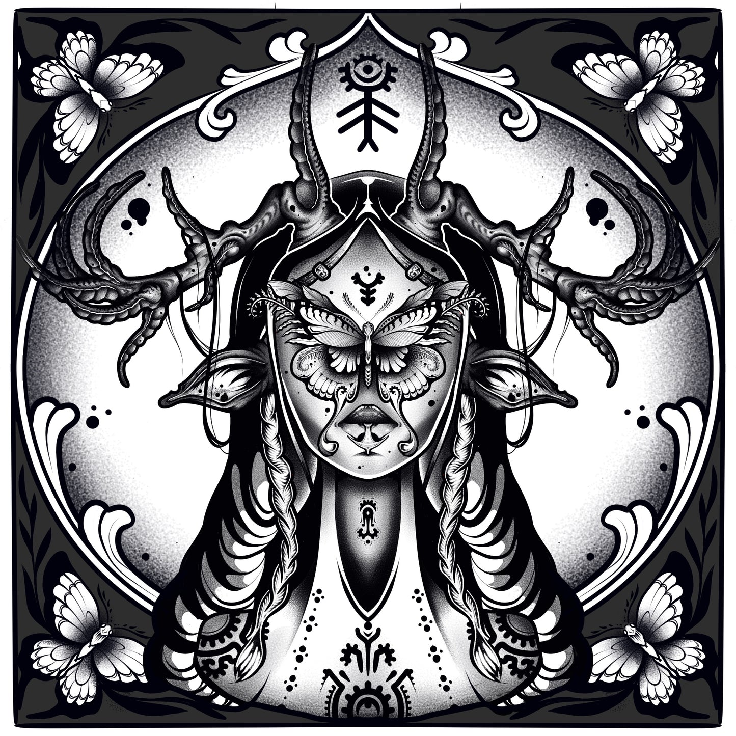 Fae Lass - Art Print by Hannah Ink