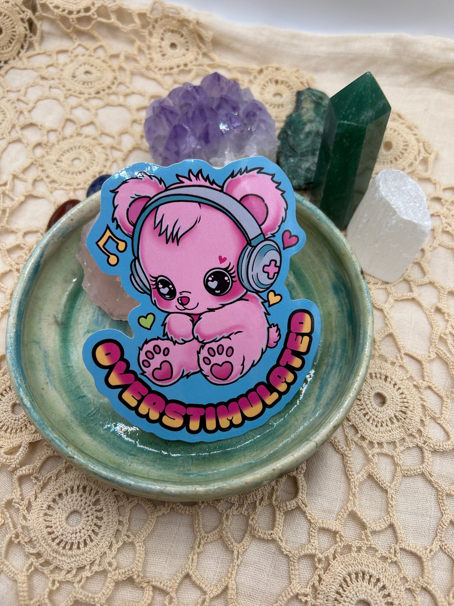 Overstimulated Gloss Sticker