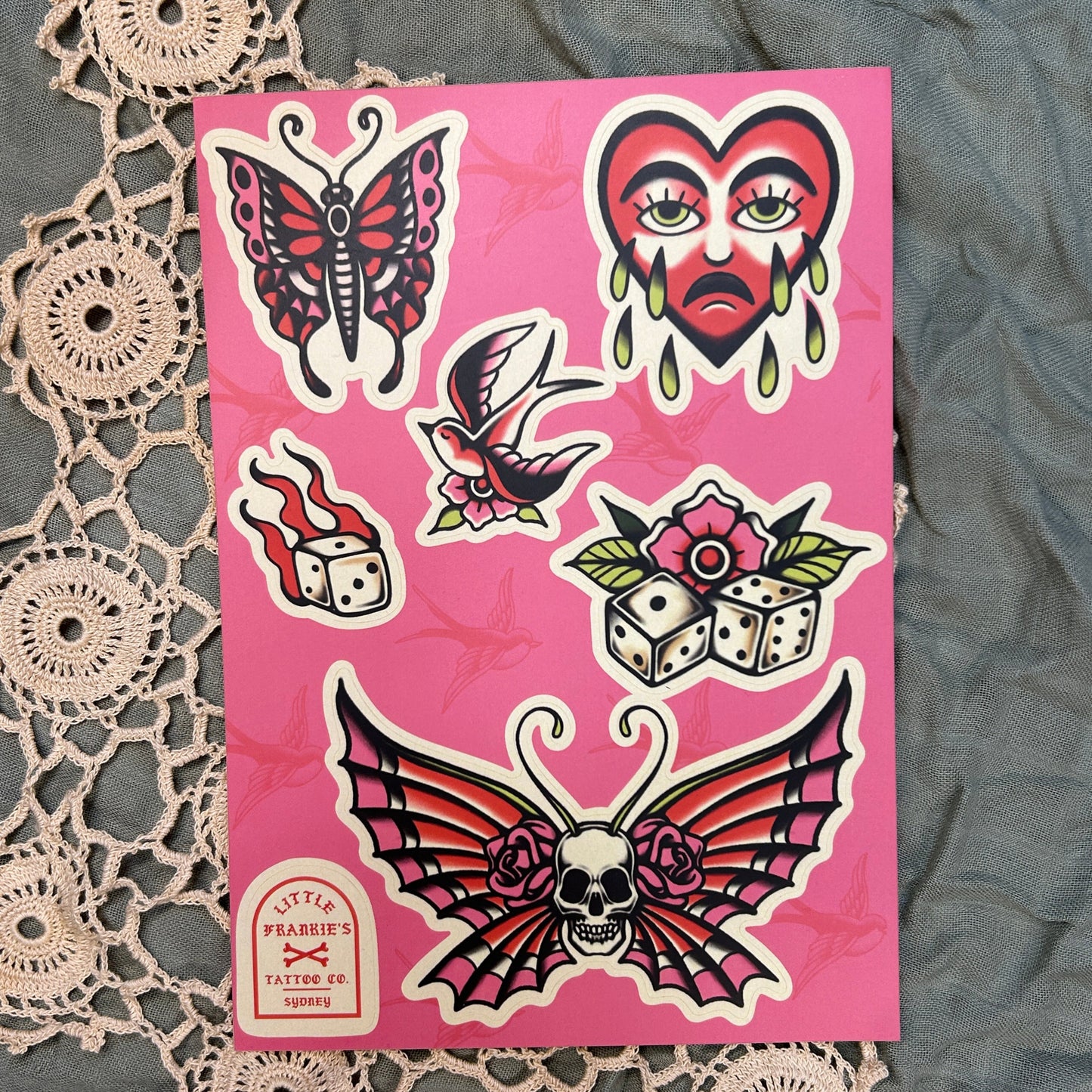 Pink Trad Sticker Sheet