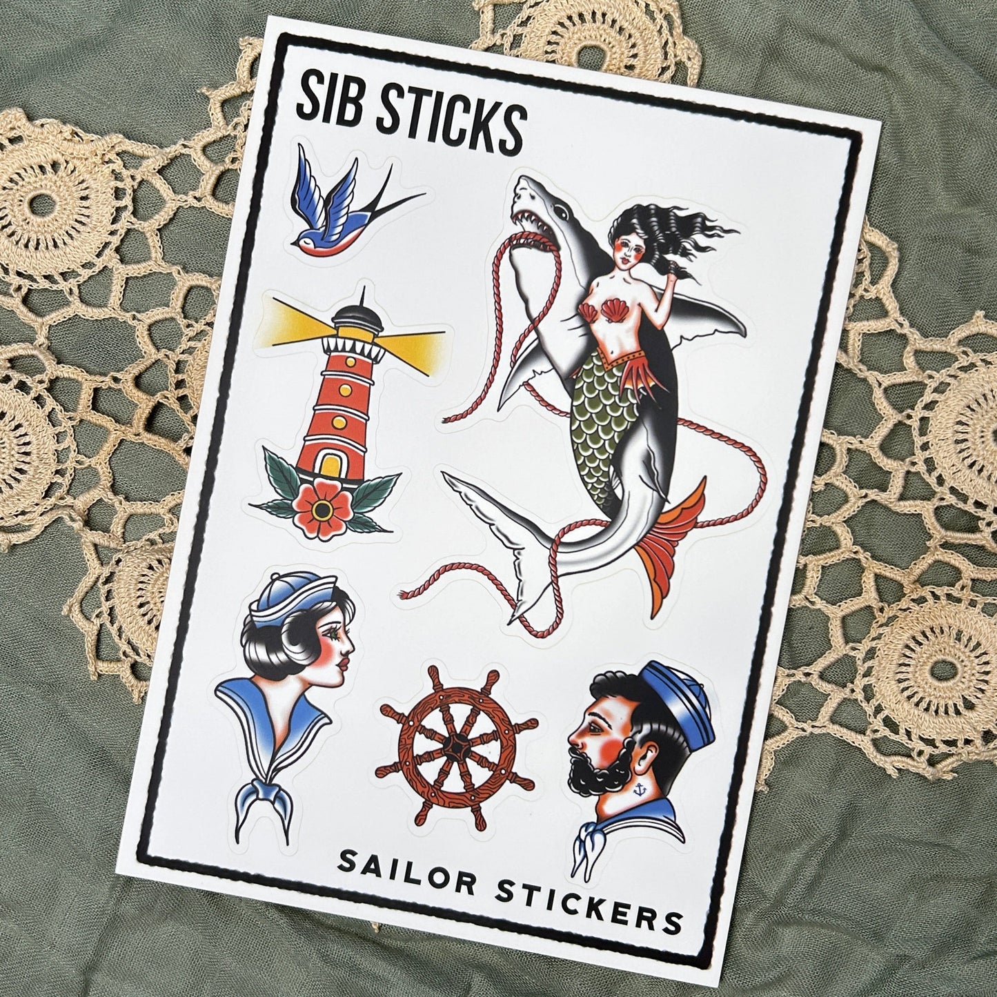 Sailor Sticker Sheet by Sib Sticks