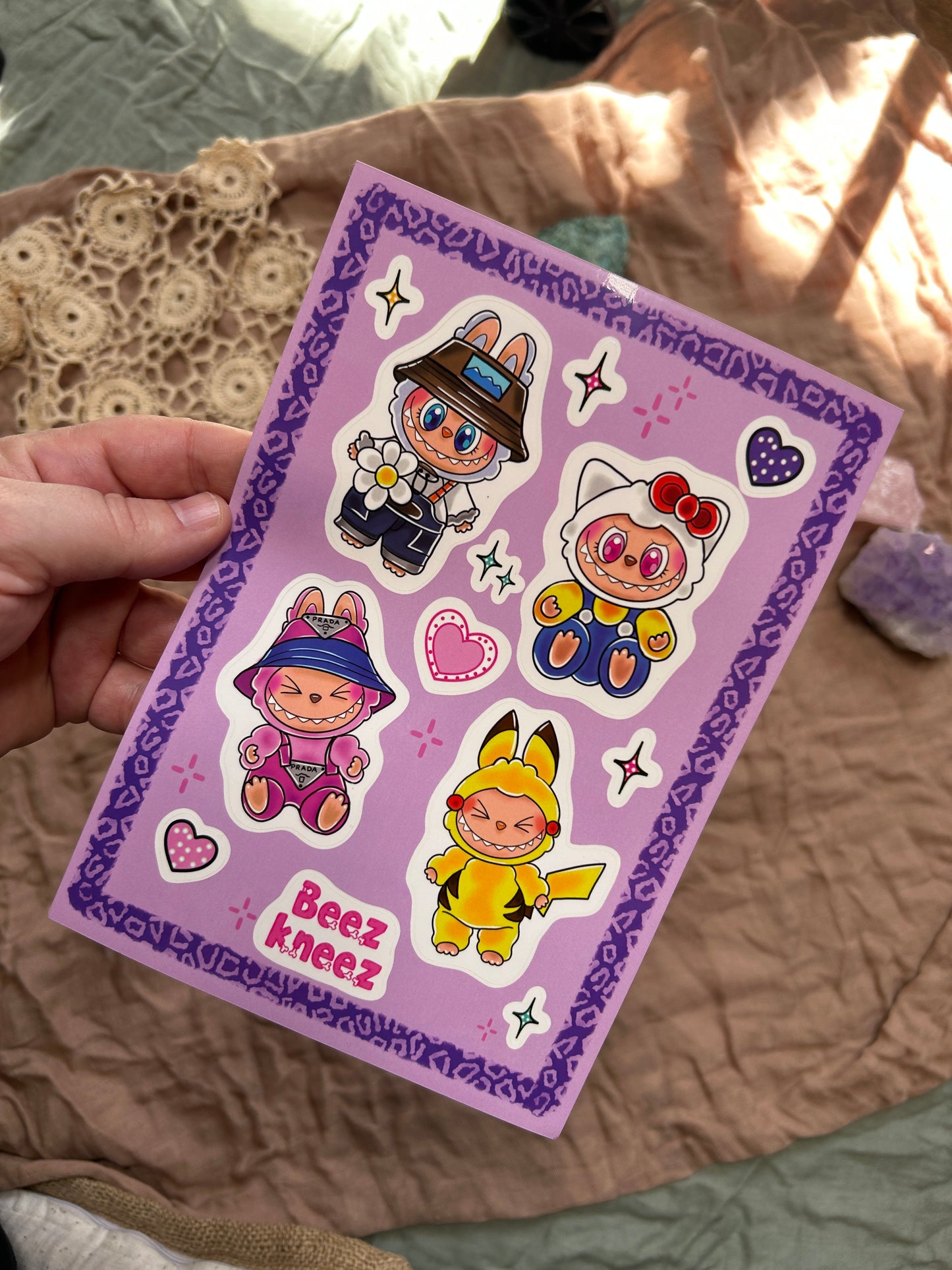 Labubu Sticker Sheet by BeezKneez