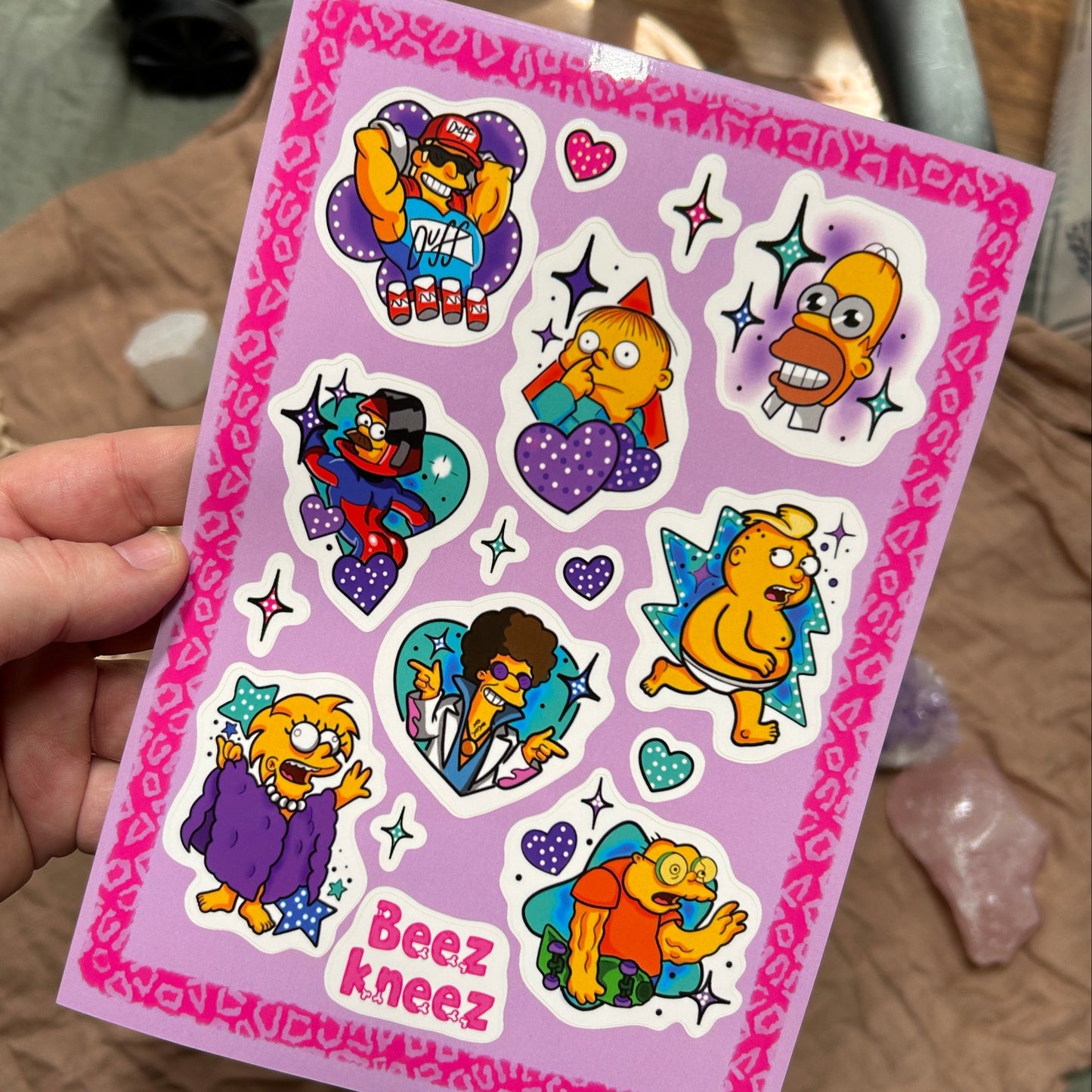 Simpsons Sticker sheet by BeezKneez