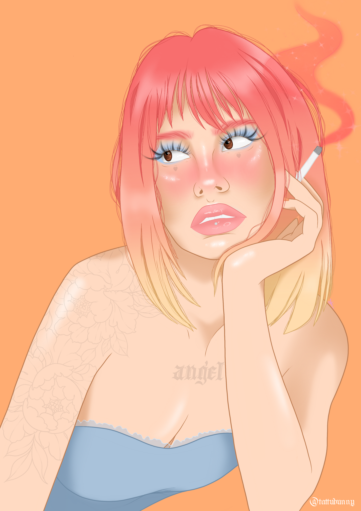 Still waiting - Art Print by TattuBunny
