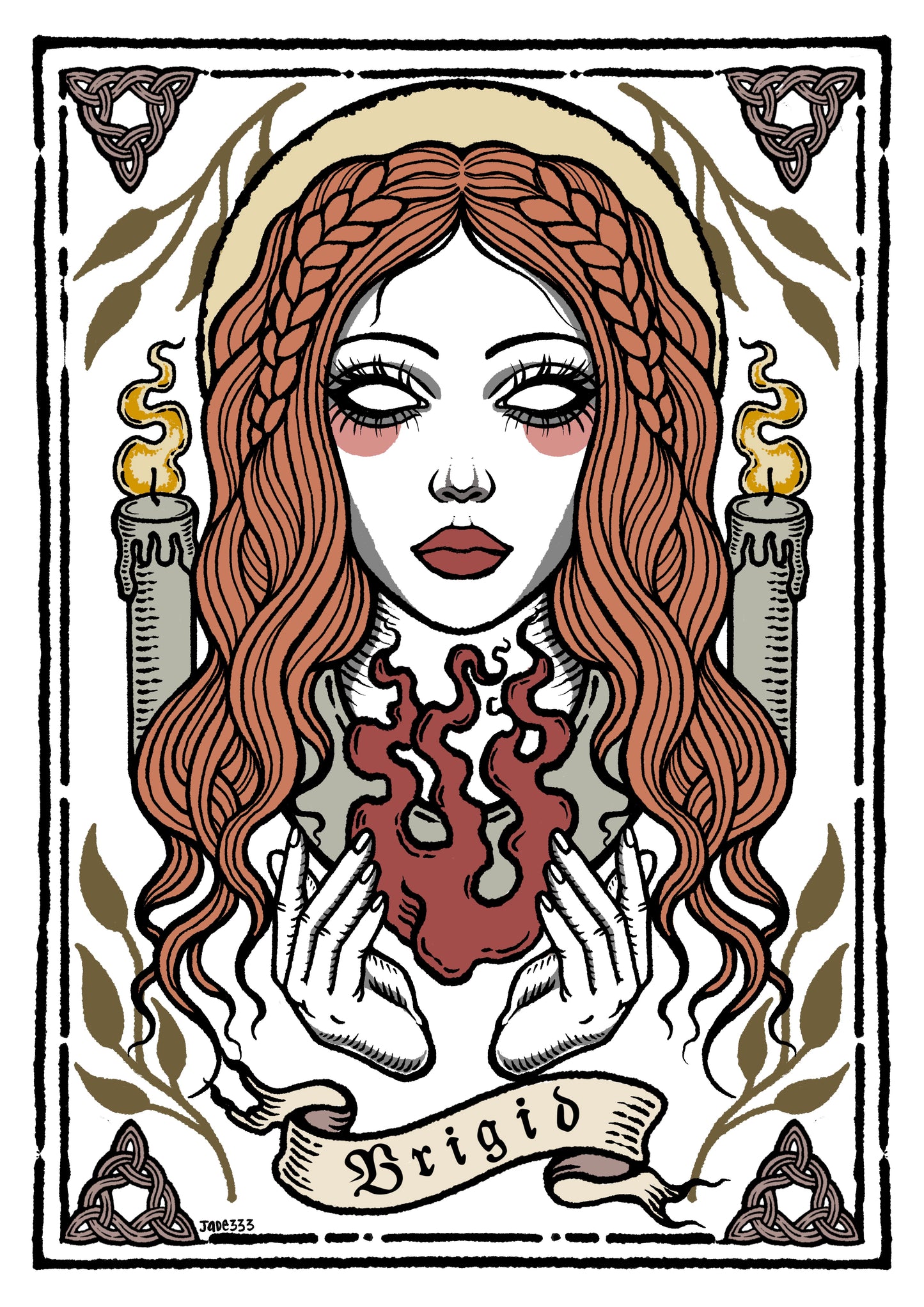 Brigid - Art Print by Jade333