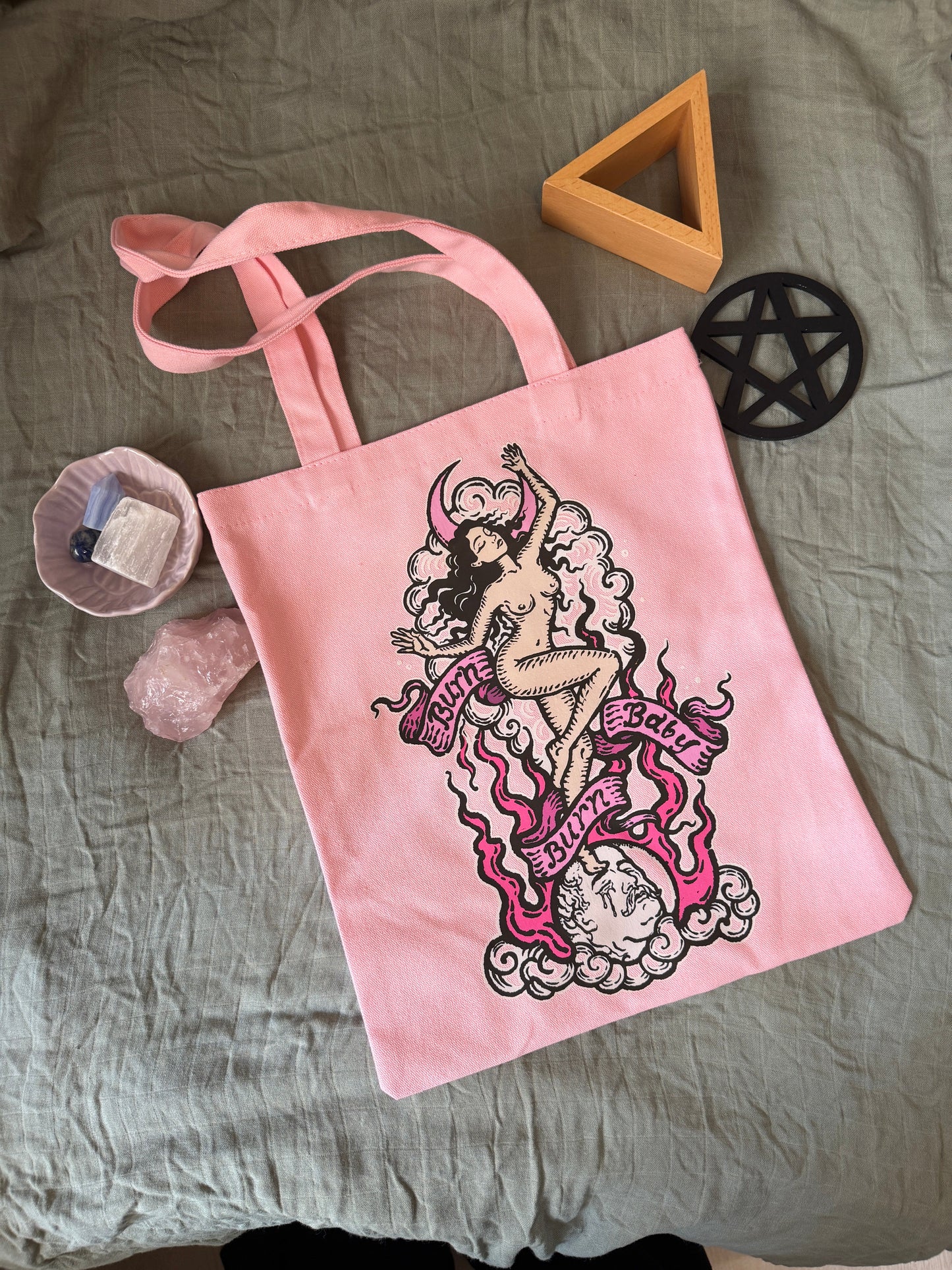Burn Baby Tote (Pink)
