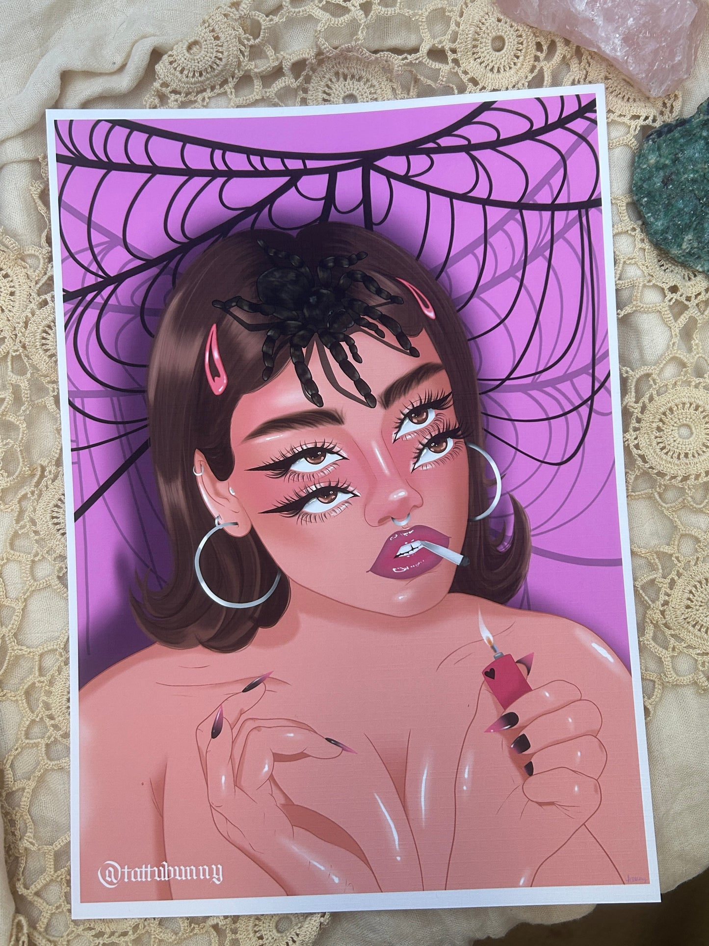 8 Legs 2 Love - Art Print by TattuBunny