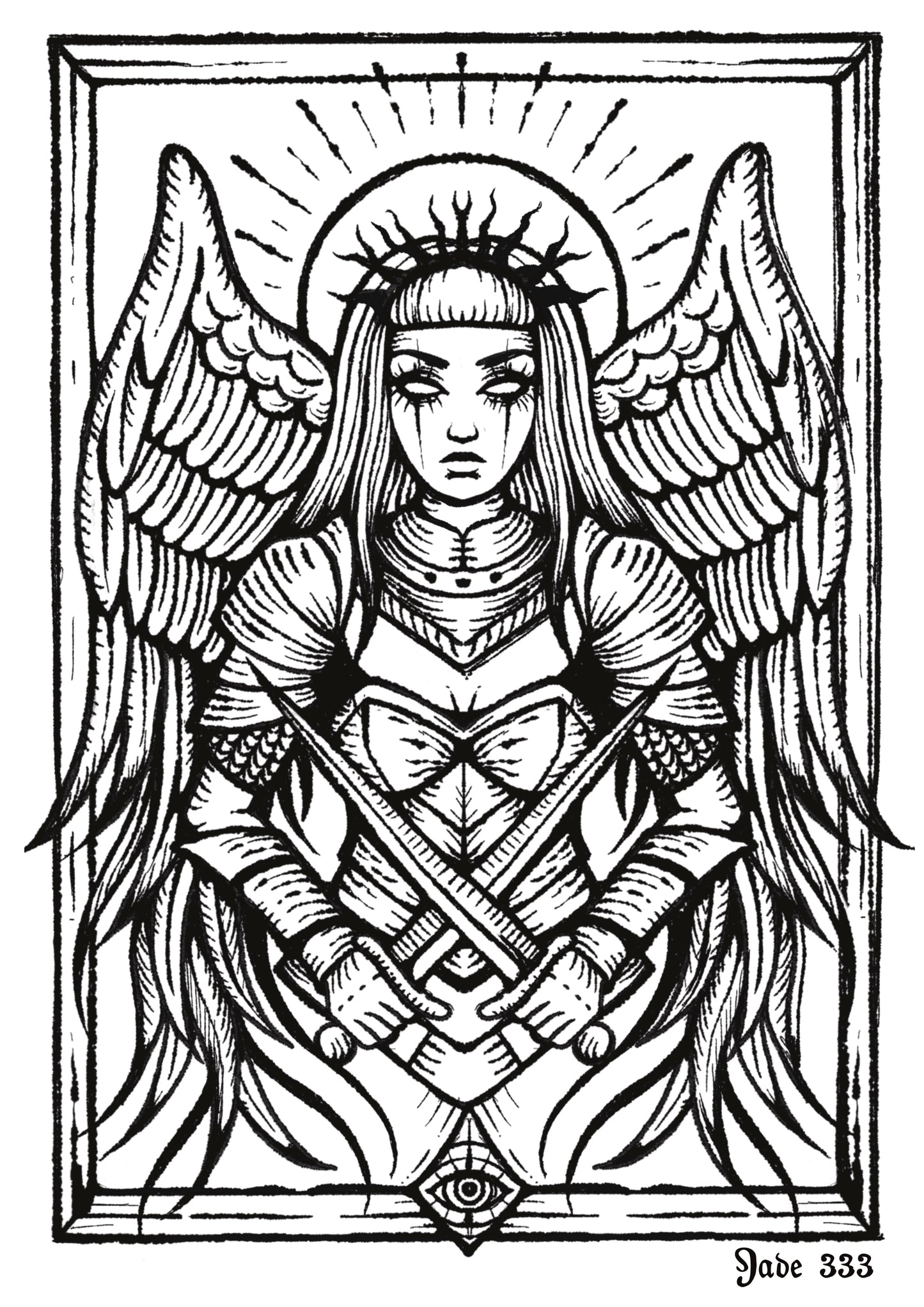 Joan - Art Print by Jade333