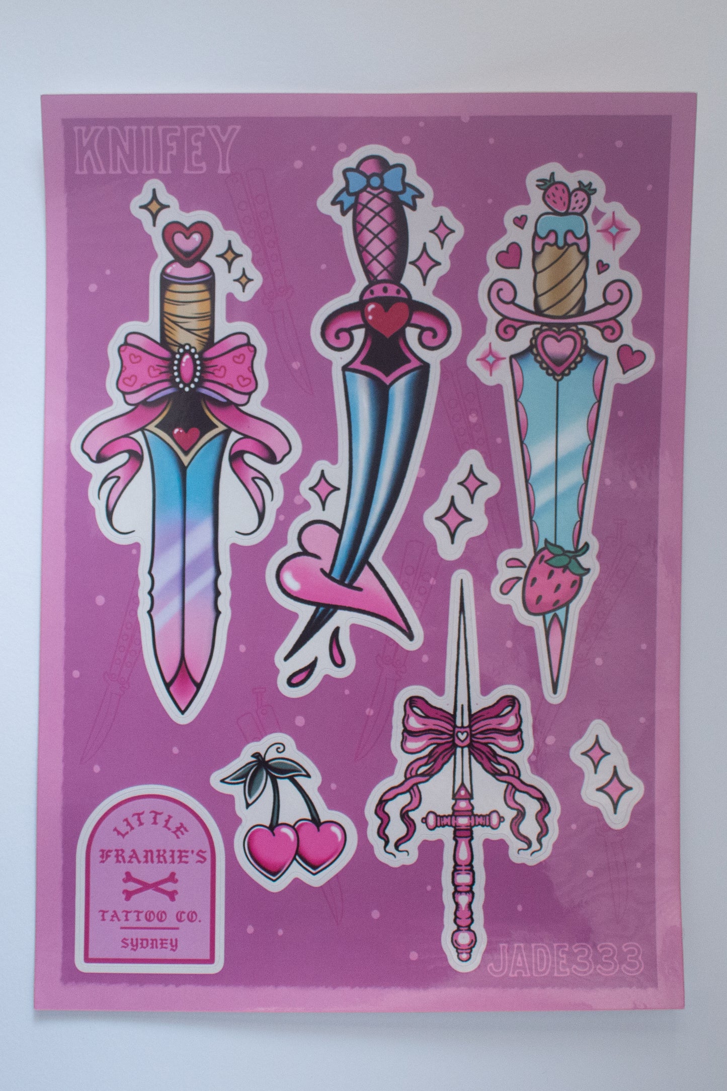 Knifey Sticker Sheet