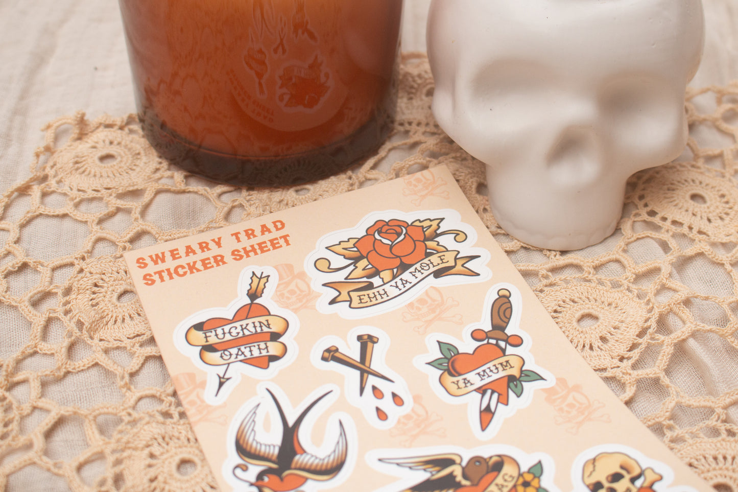 Sweary Trad Sticker Sheet