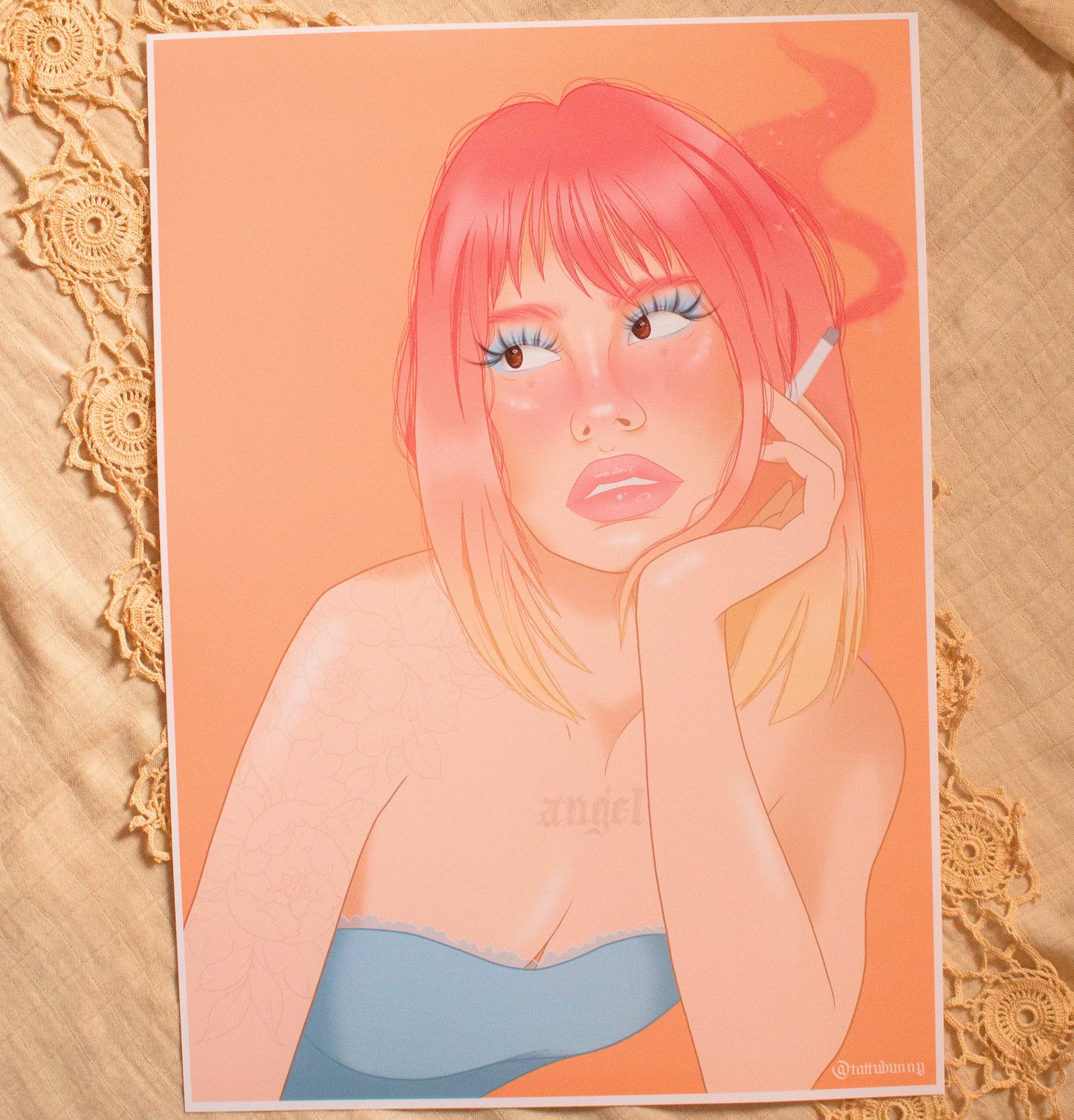 Still waiting - Art Print by TattuBunny