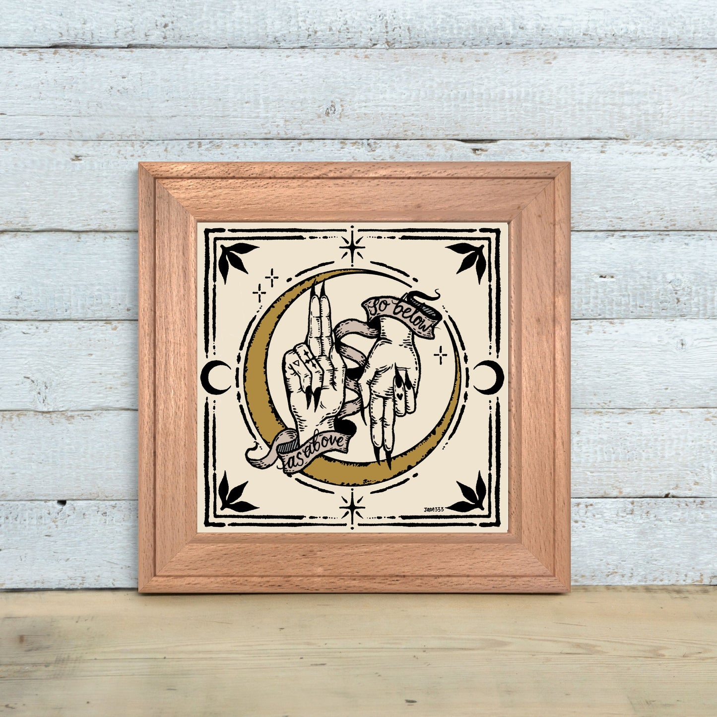 'As Above'- Square Art Print by Jade333