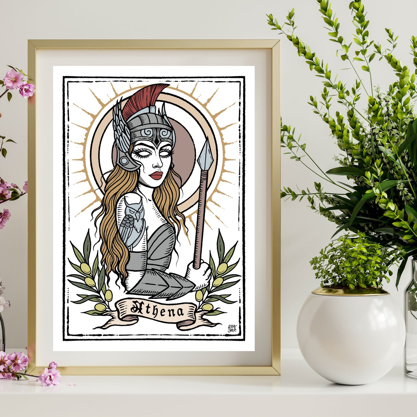 Athena - Art Print by Jade333