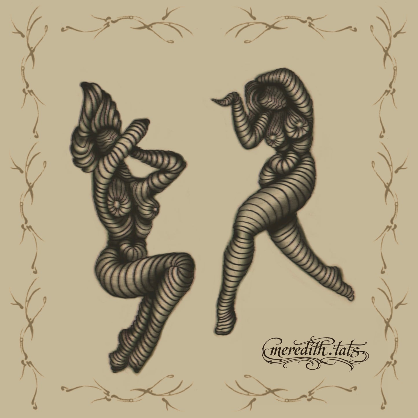 Stripes - Square Art Print by meredith.tats