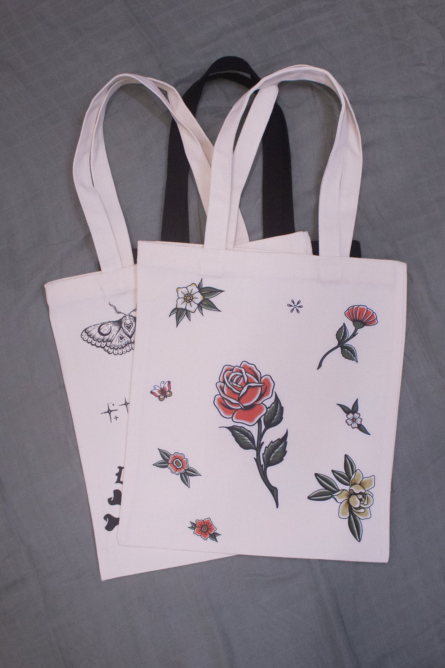 Sticker Tattoo Tote Bags