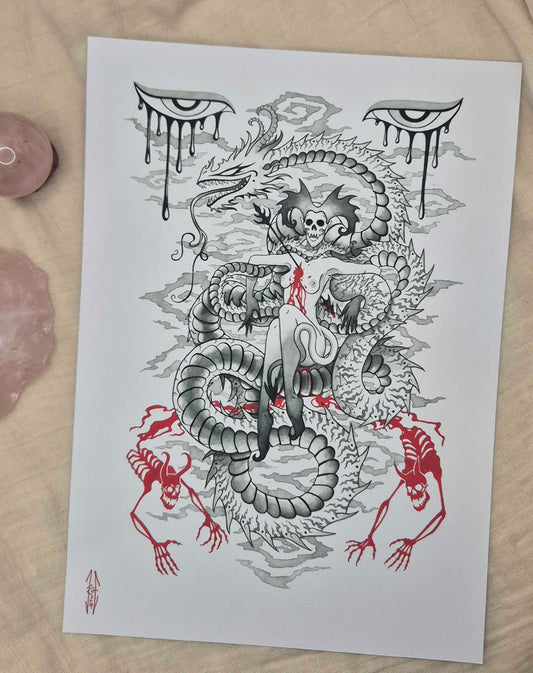 Support Network - Art Print by OsidaxInk