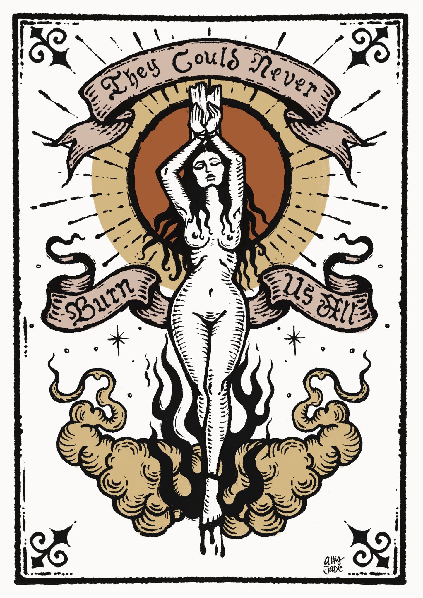 Burn Us All - Art Print by Jade333
