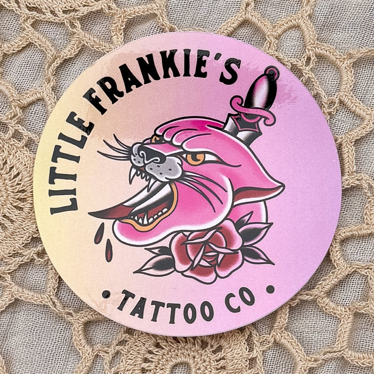 Pink Panther Head Sticker