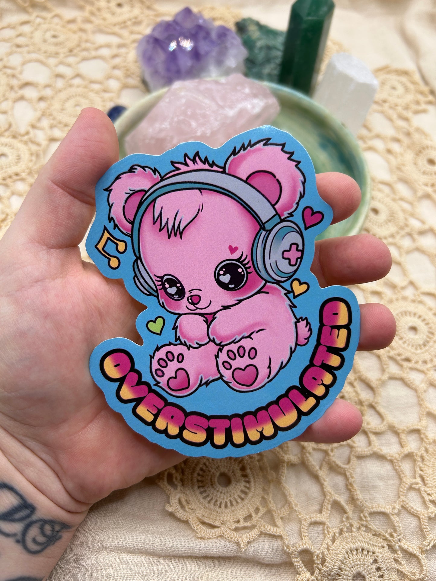 Overstimulated Gloss Sticker