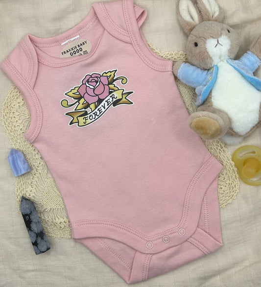 Sleeveless Onesie - Pink Forever Rose