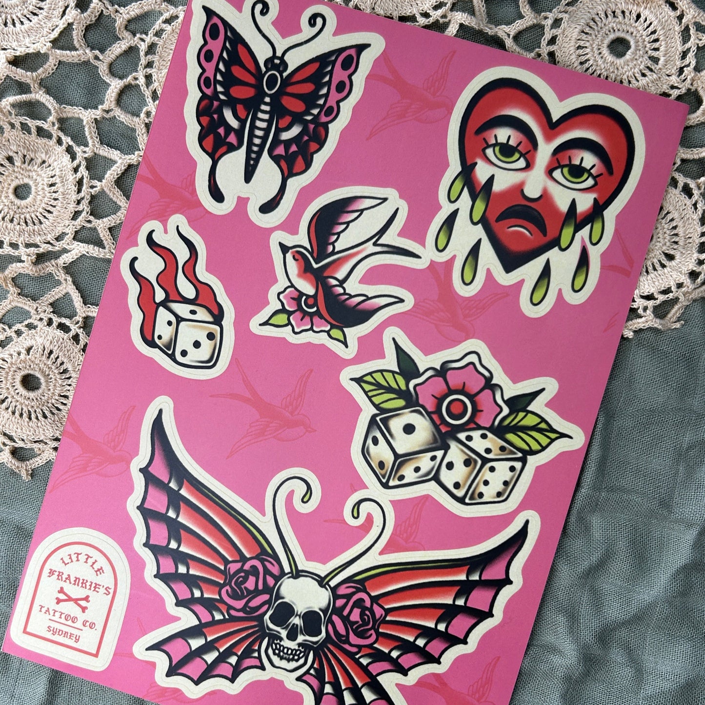 Pink Trad Sticker Sheet