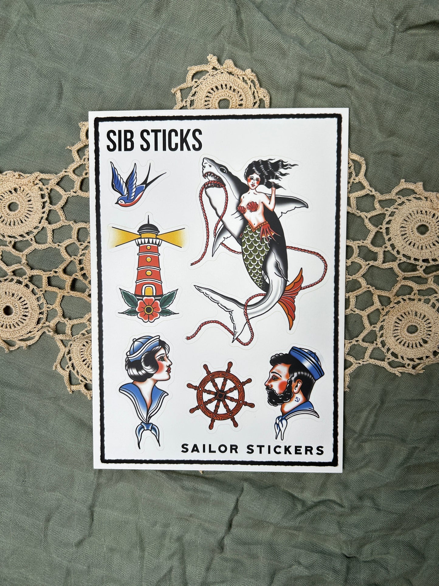 Sailor Sticker Sheet by Sib Sticks