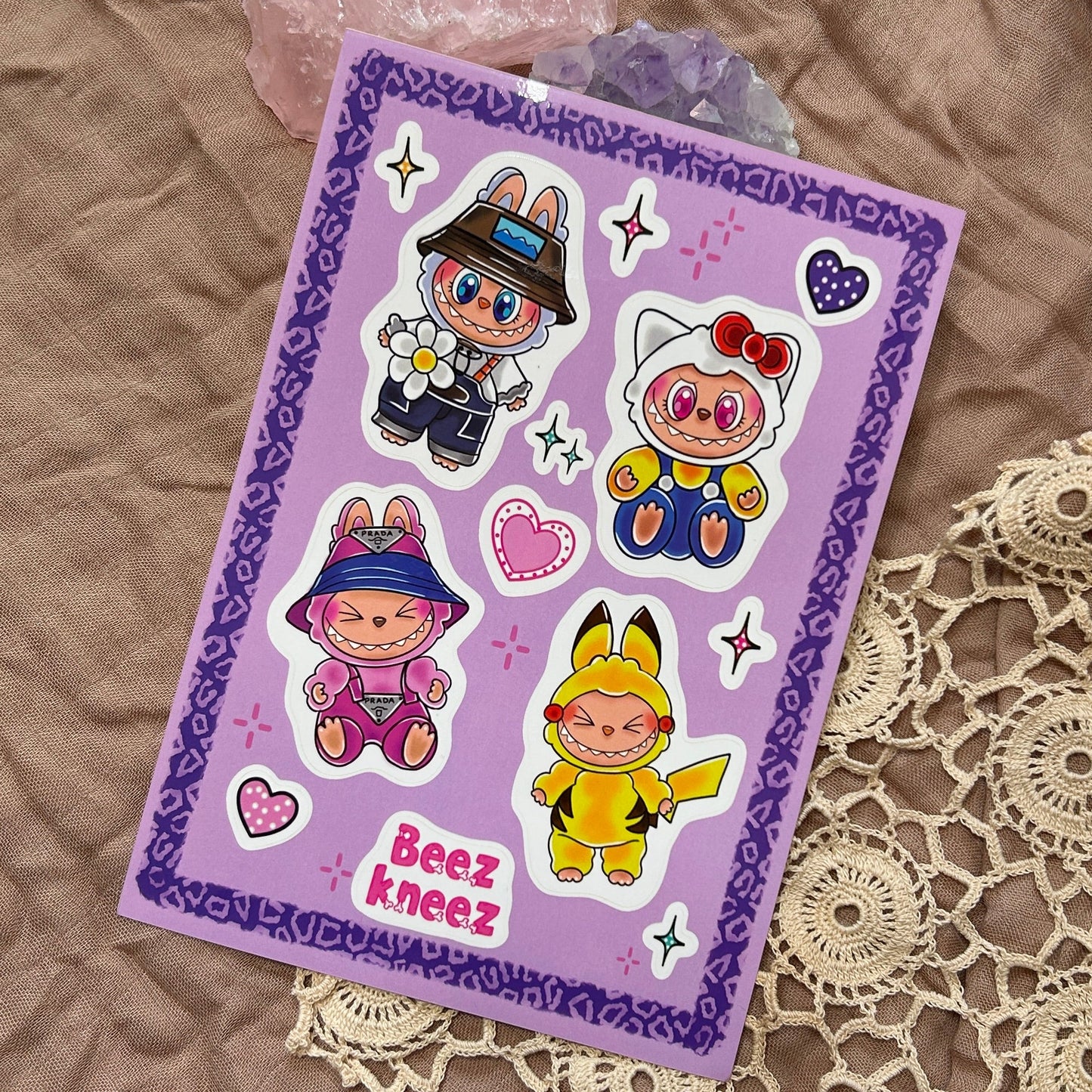 Labubu Sticker Sheet by BeezKneez