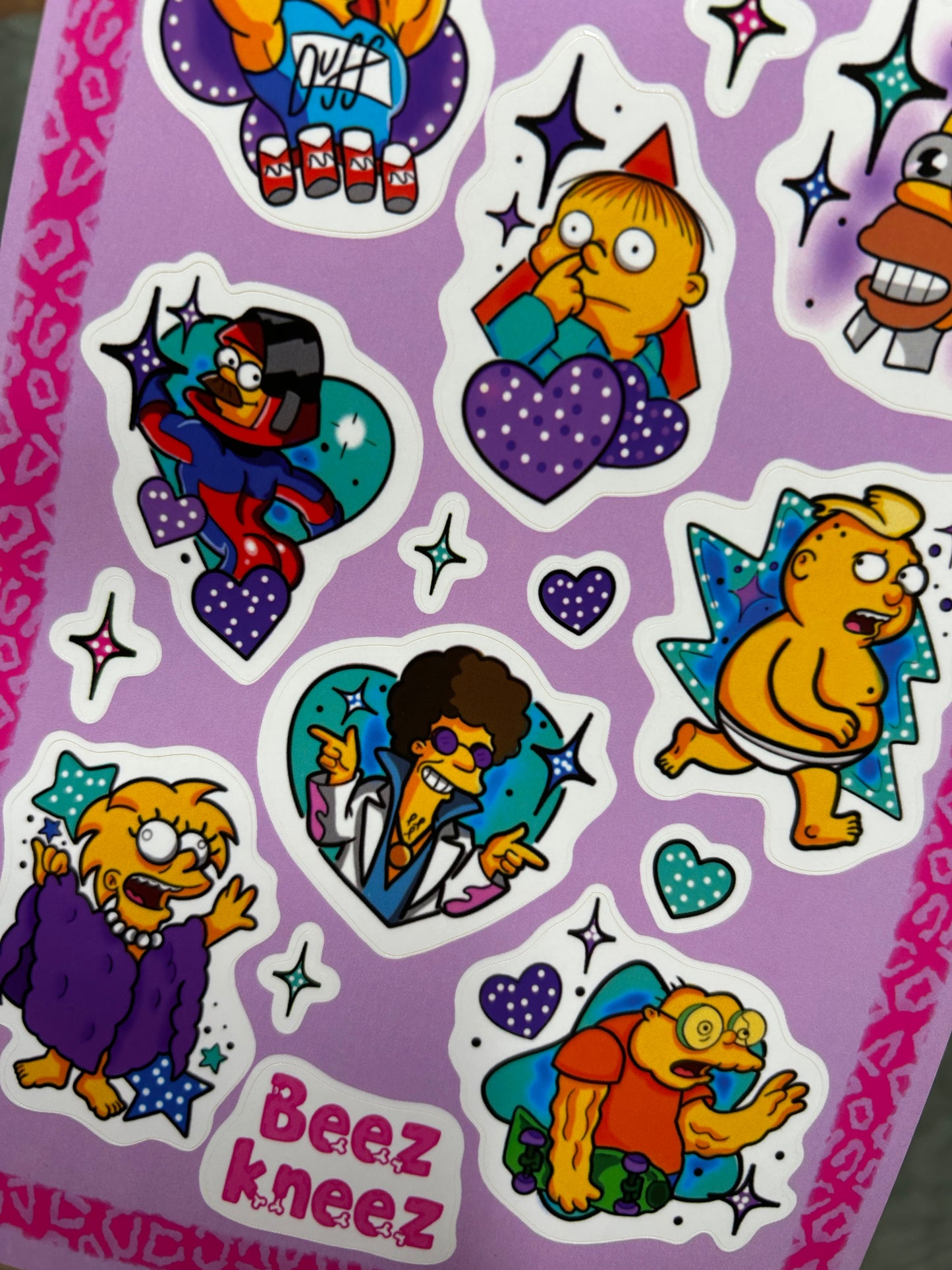 Simpsons Sticker sheet by BeezKneez