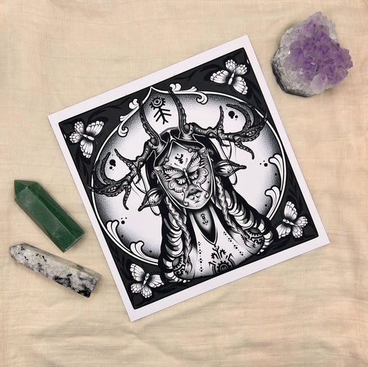 Fae Lass - Art Print by Hannah Ink