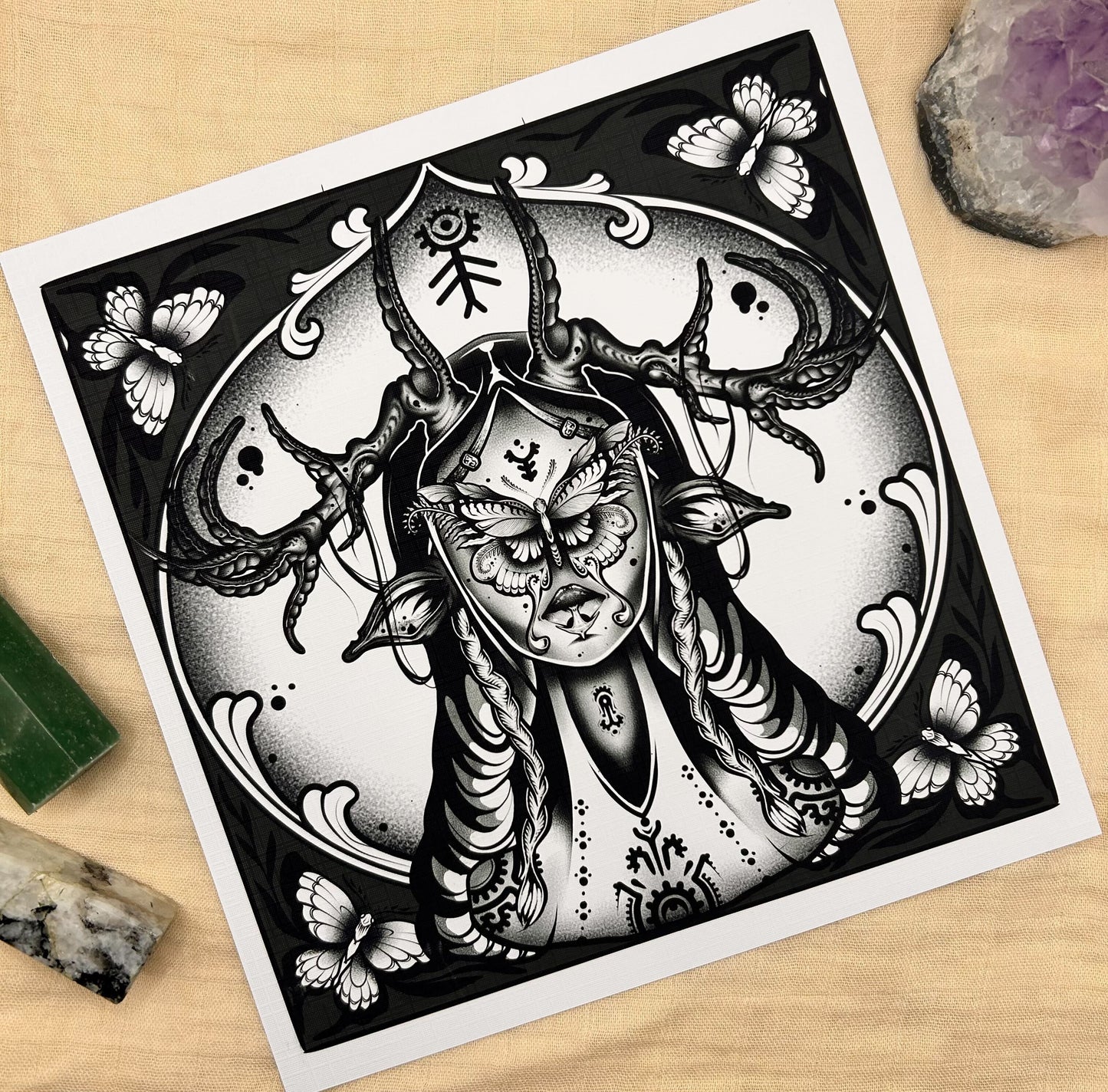 Fae Lass - Art Print by Hannah Ink