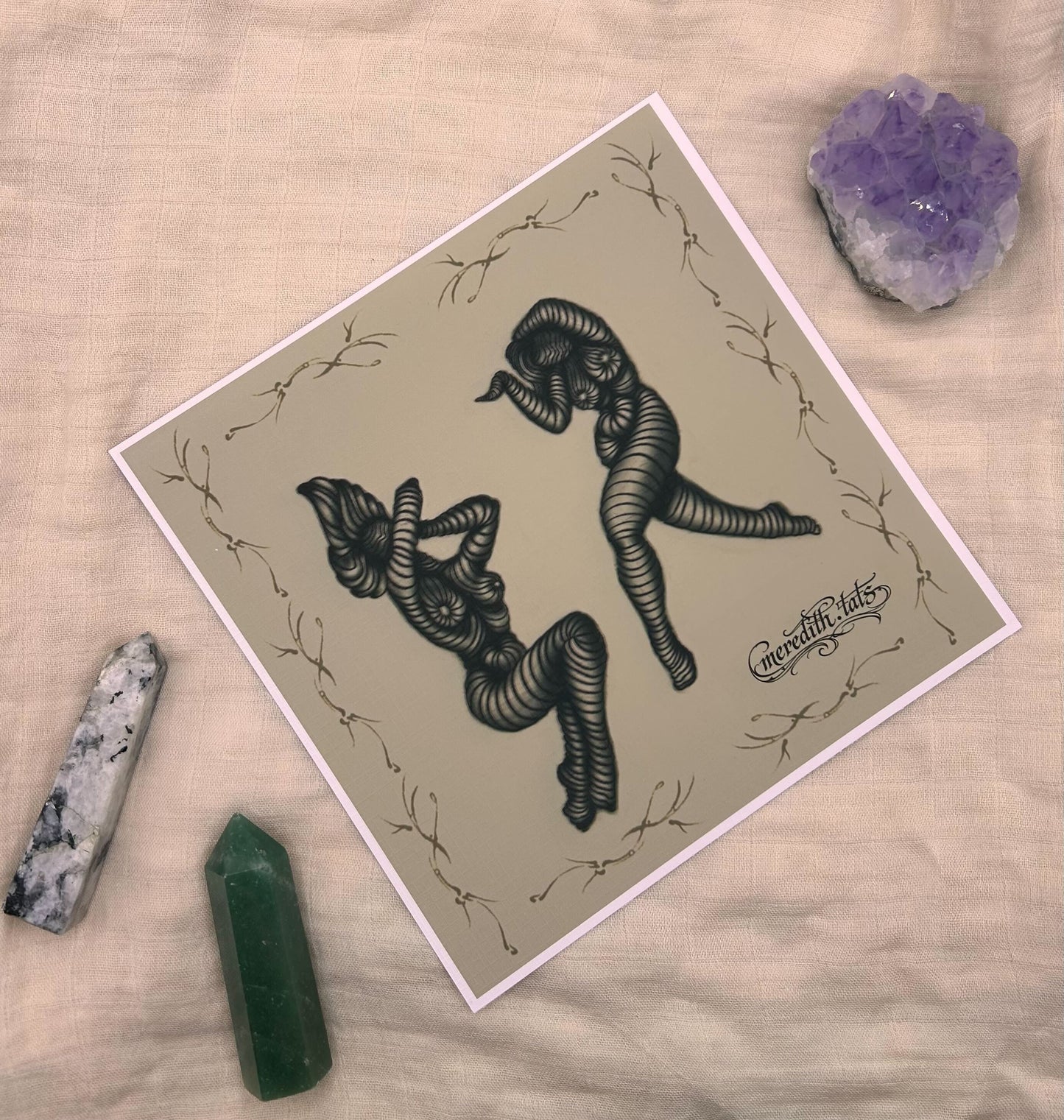 Stripes - Square Art Print by meredith.tats