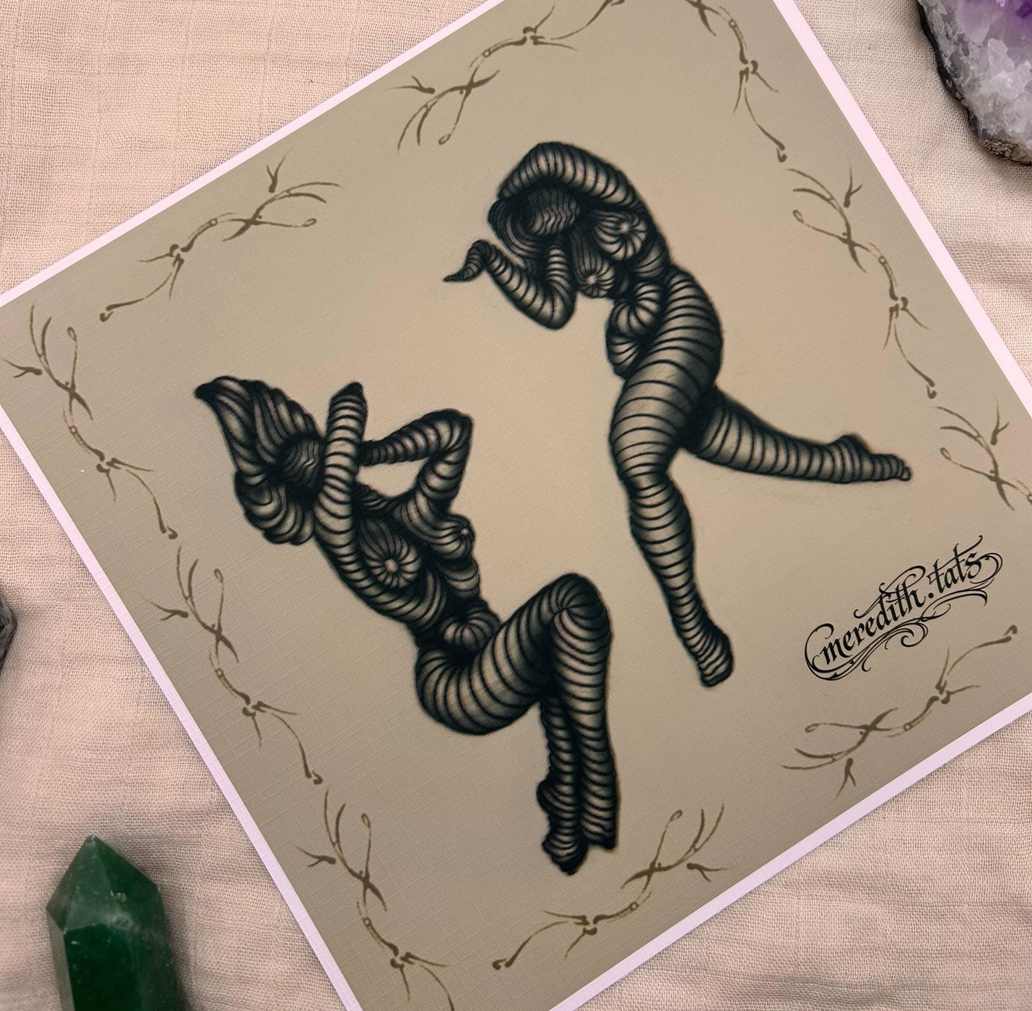 Stripes - Square Art Print by meredith.tats