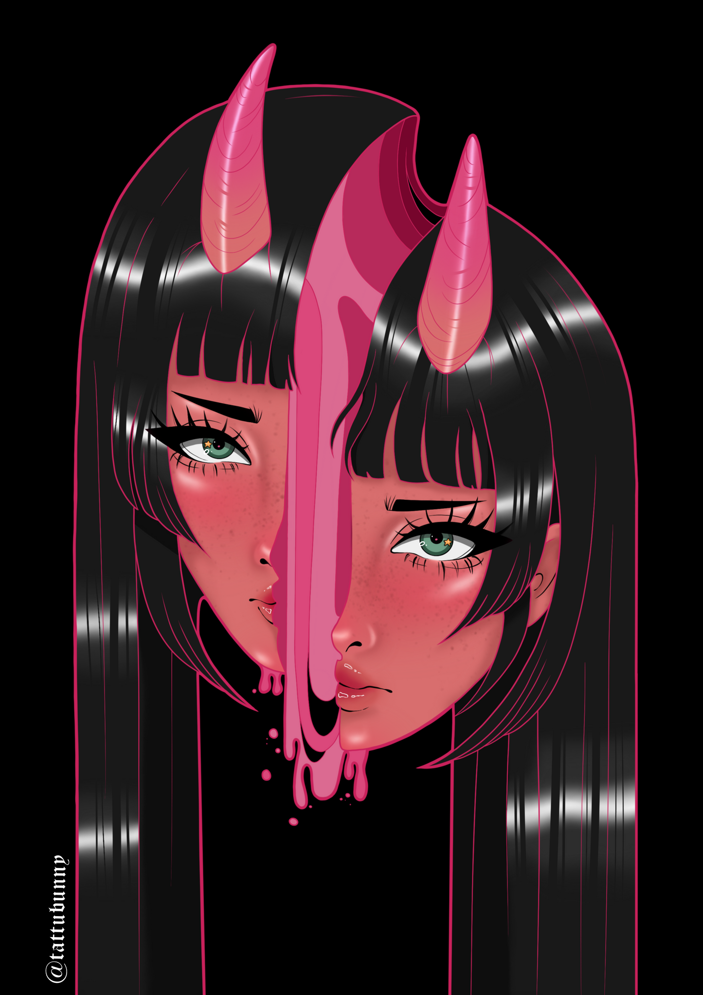 Split - Art Print by TattuBunny