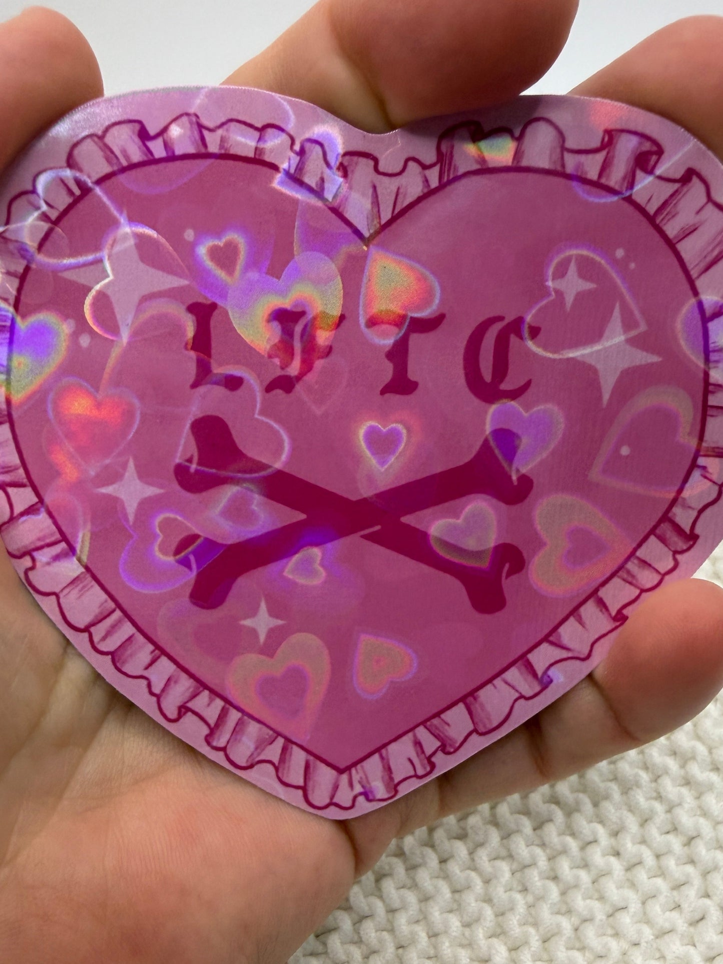LFTC Heart Holographic Sticker