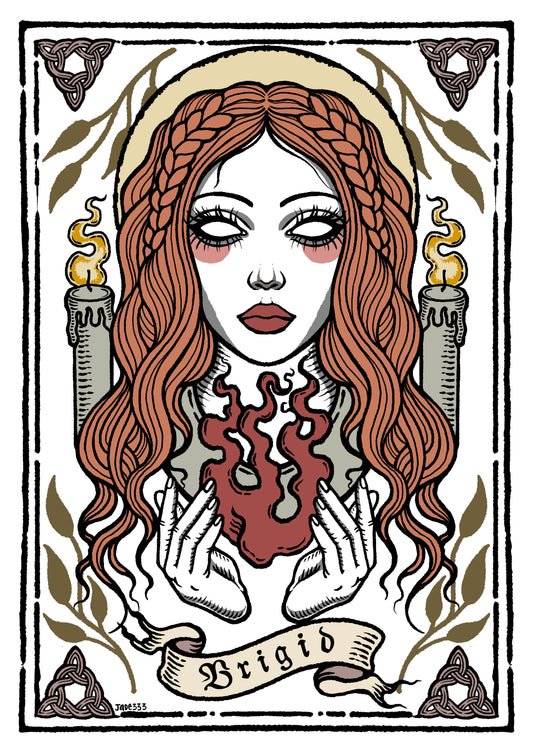 Brigid - Art Print by Jade333