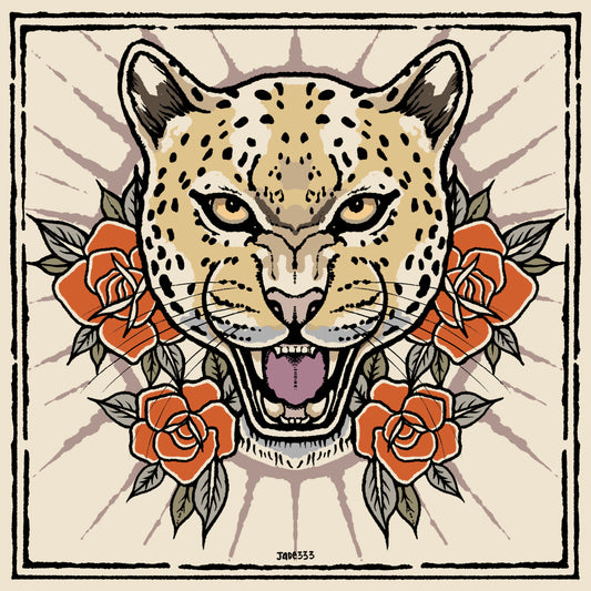 Leopard Mama - Art Print by Jade333