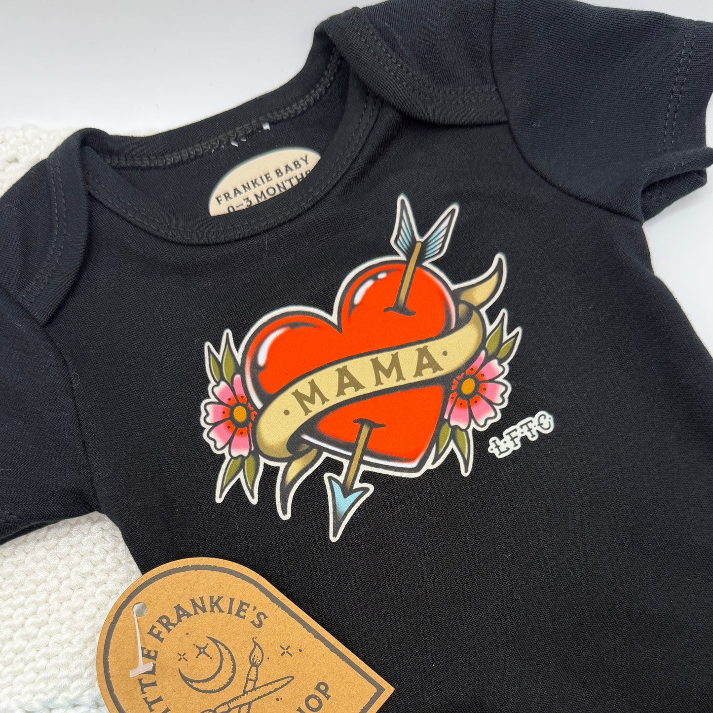 Mama Heart (Red) Onesie by Frankie Baby