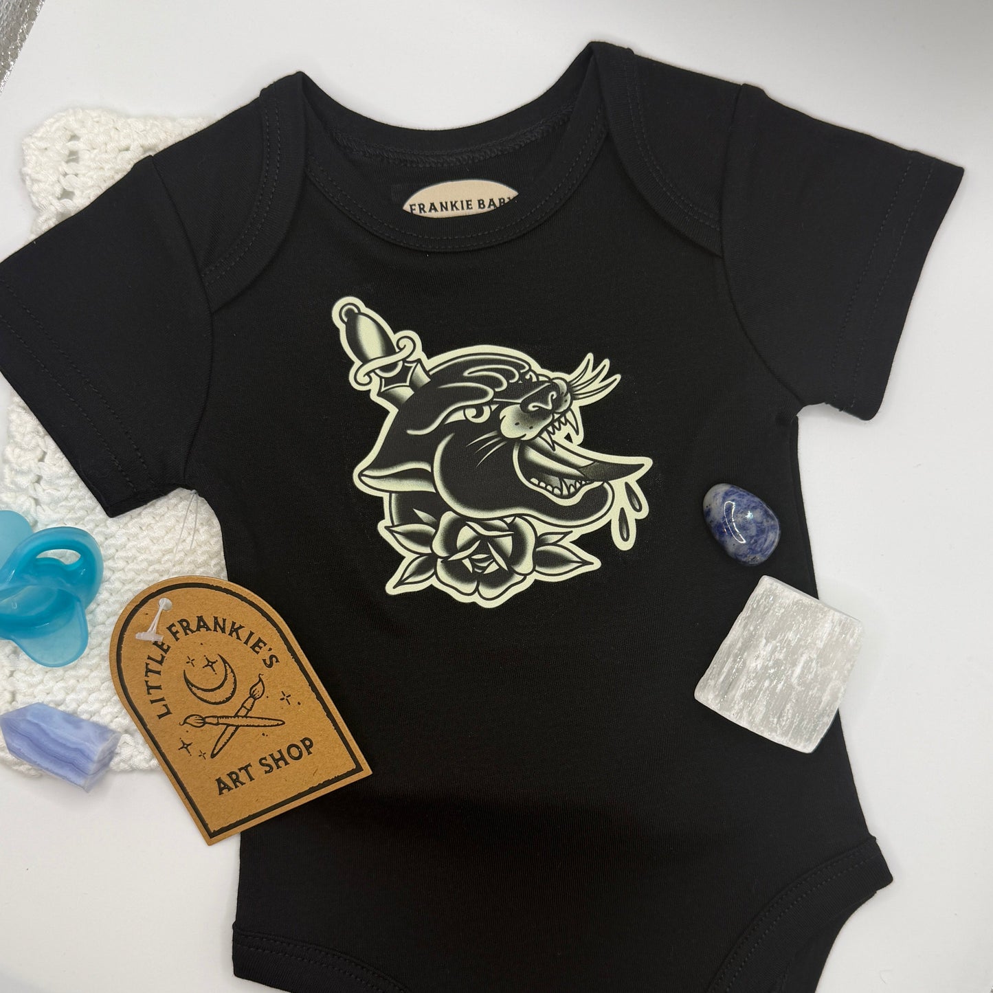 Panther Onesie by Frankie Baby