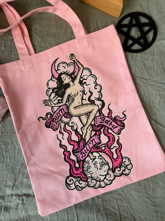 Burn Baby Tote (Pink)
