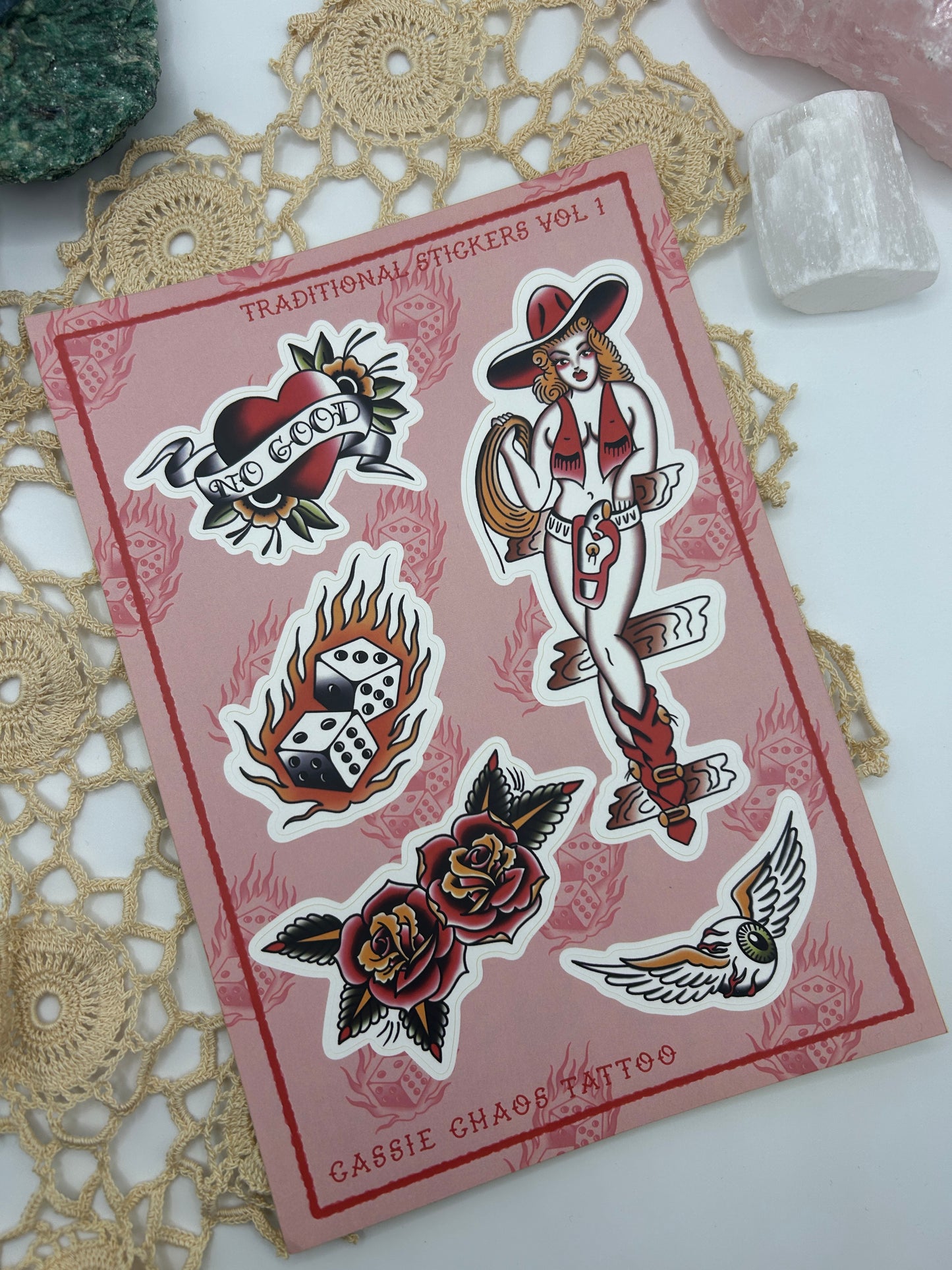 Traditional Sticker Sheet 1