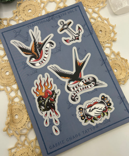 Traditional Sticker Sheet 2