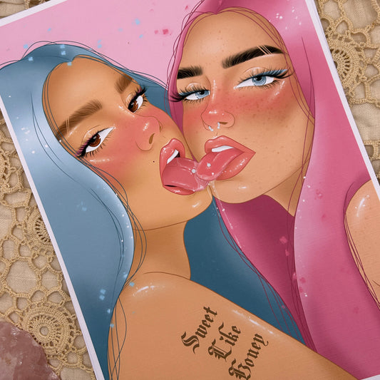 Love Girls - Art Print by TattuBunny