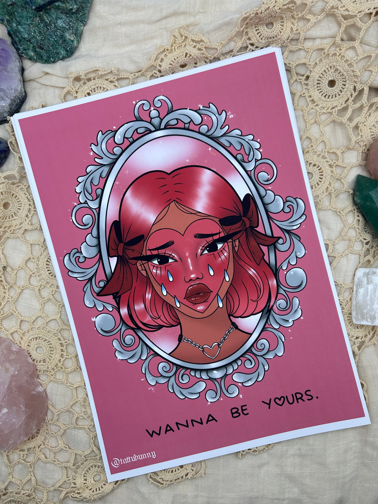 Wanna Be Yours - Art Print by TattuBunny