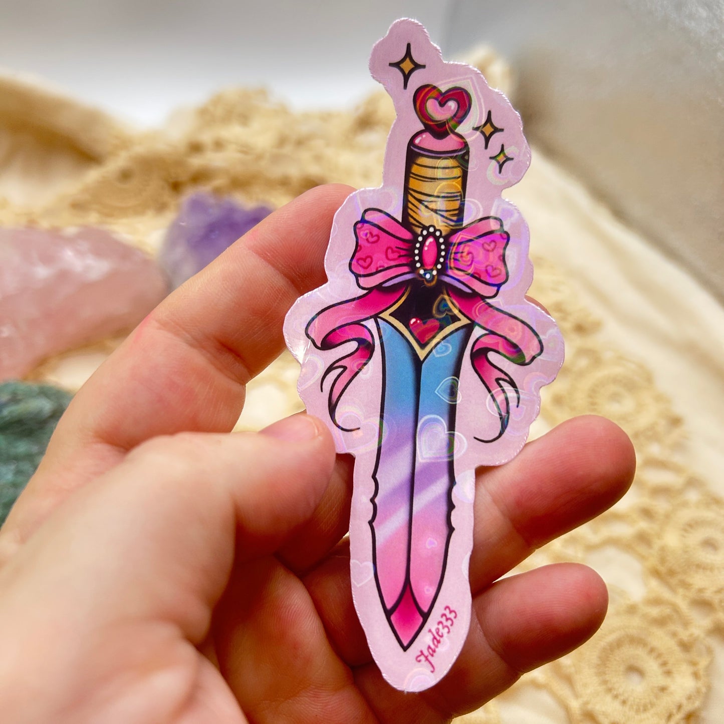 Heart Dagger Sticker