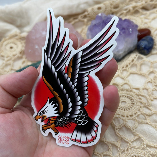Trad Eagle Tattoo Sticker