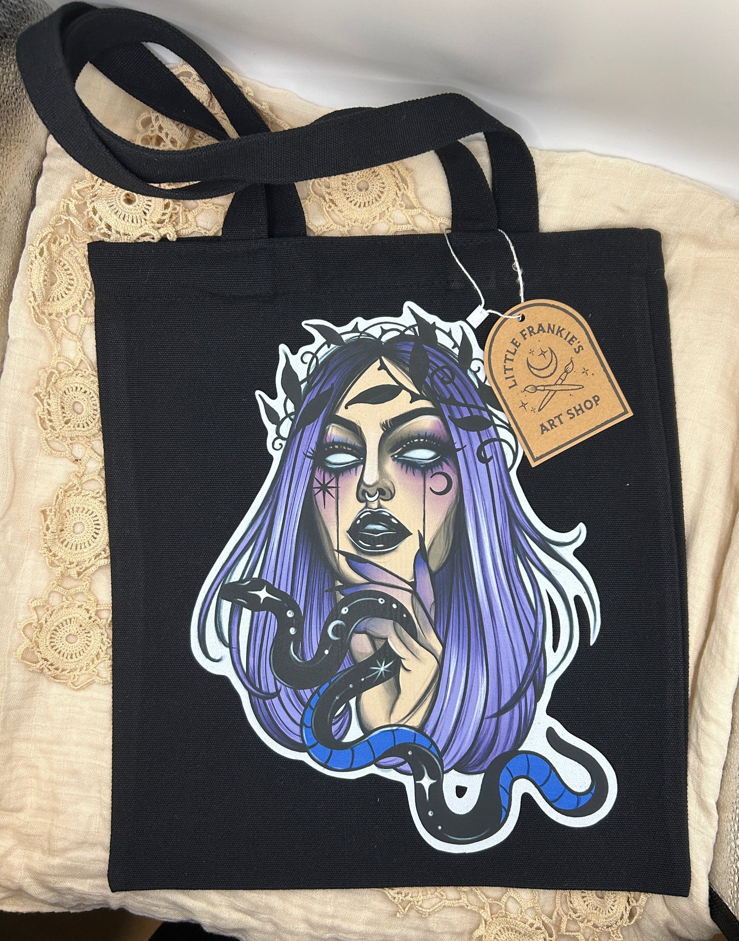 Snake Lady Tote Bag