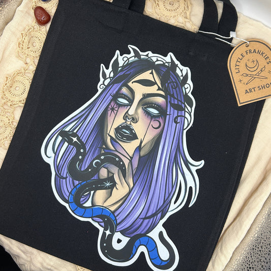 Snake Lady Tote Bag