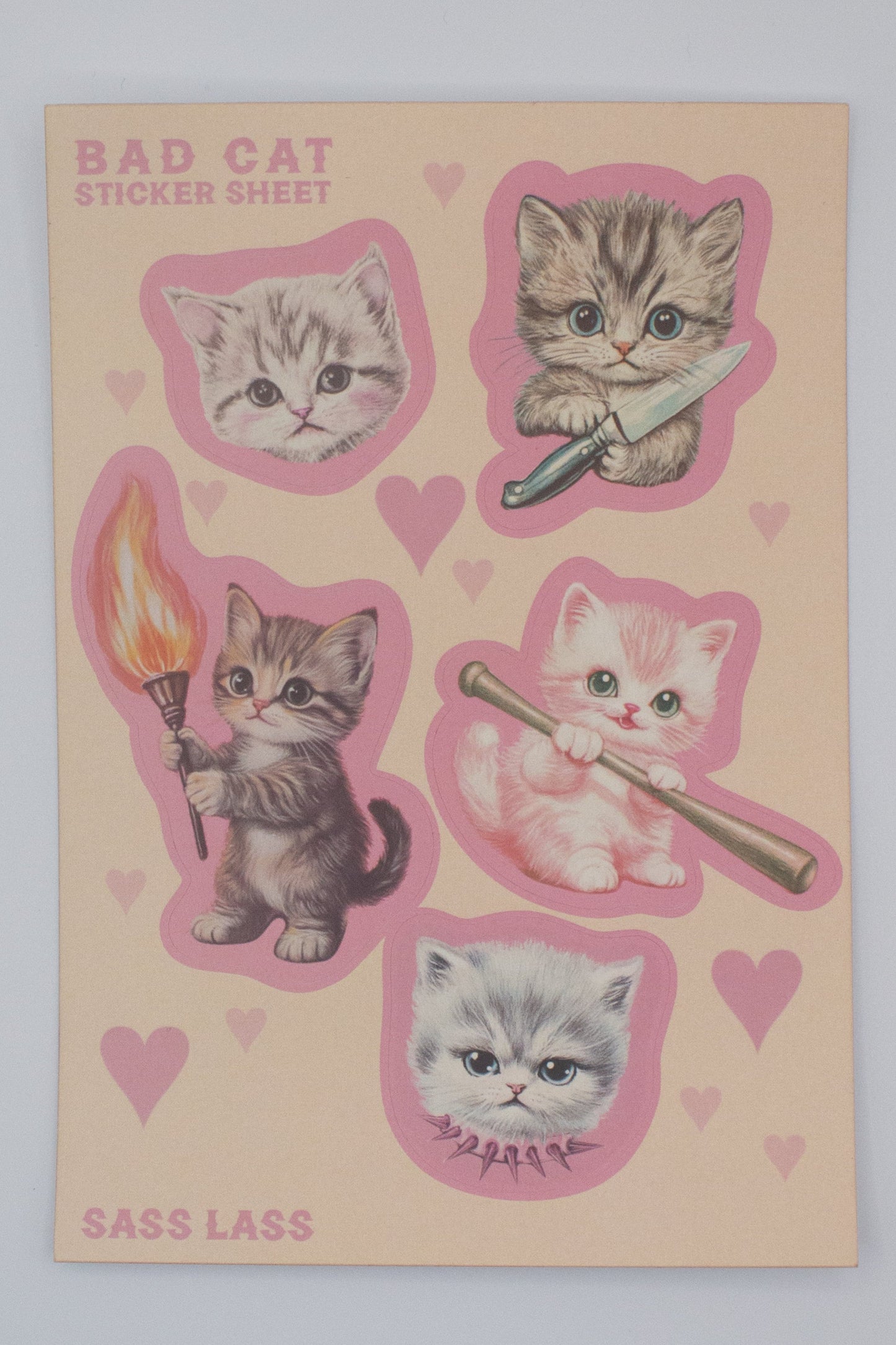 Bad Cats Sticker Sheet