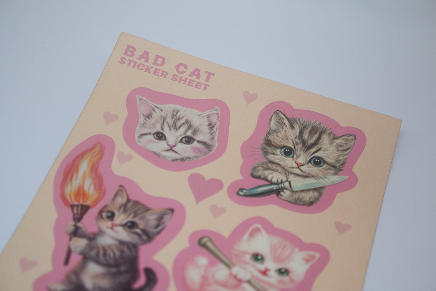 Bad Cats Sticker Sheet