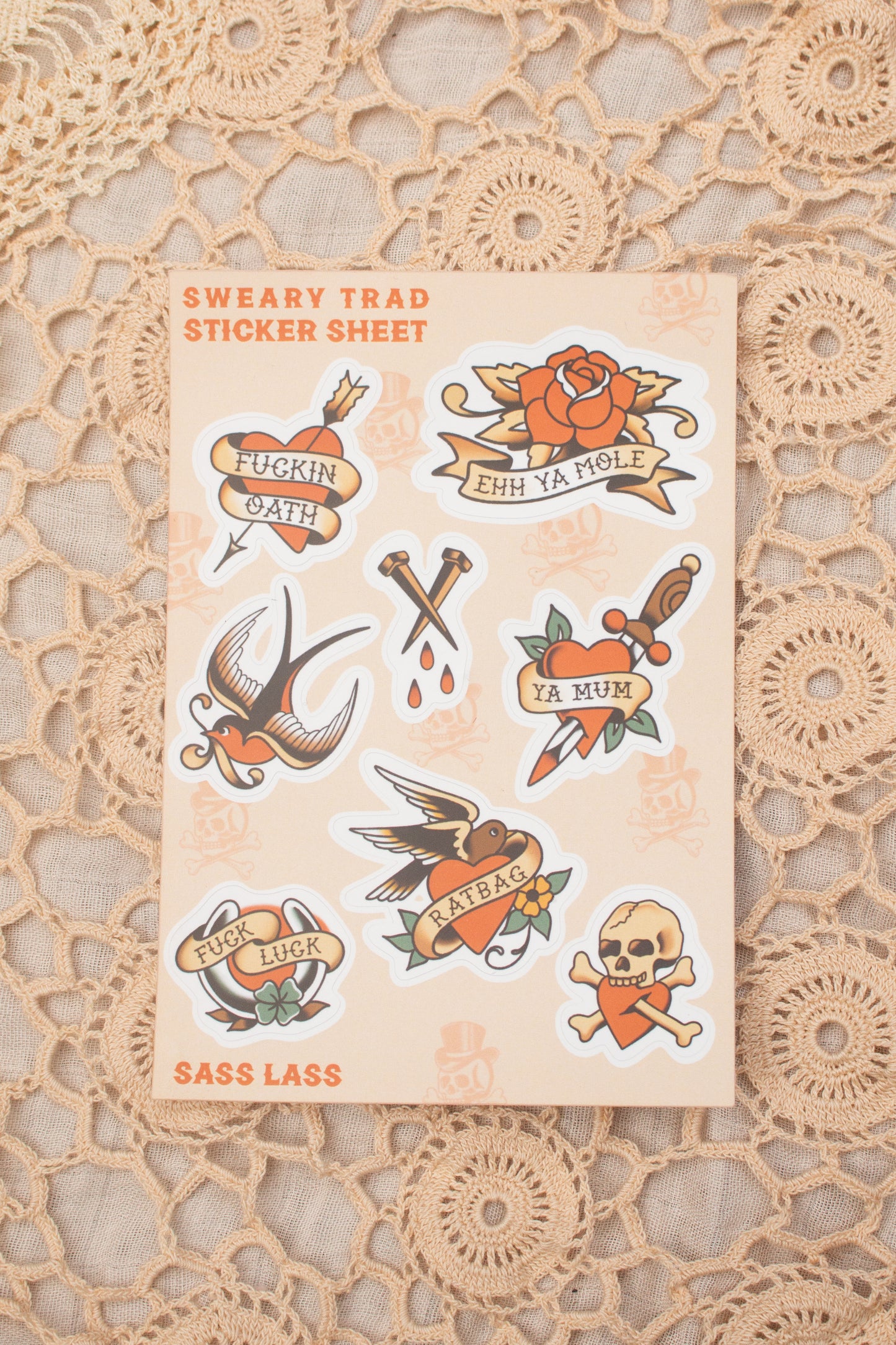 Sweary Trad Sticker Sheet
